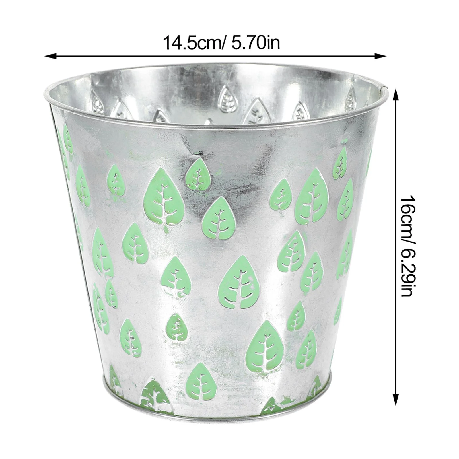 Flower Preservation Container Pot Tall Plant Stand Light Green