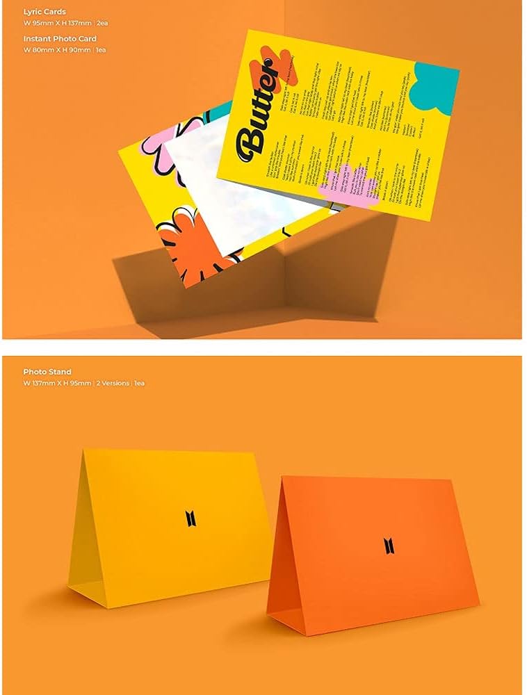 Big Hit Entertainment BTS - Butter Album+Extra Photocards Set (Cream+Peaches ver. Set) KTMMD1083