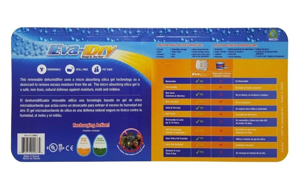 Eva-Dry Renewable Mini Dehumidifiers 2 Pack