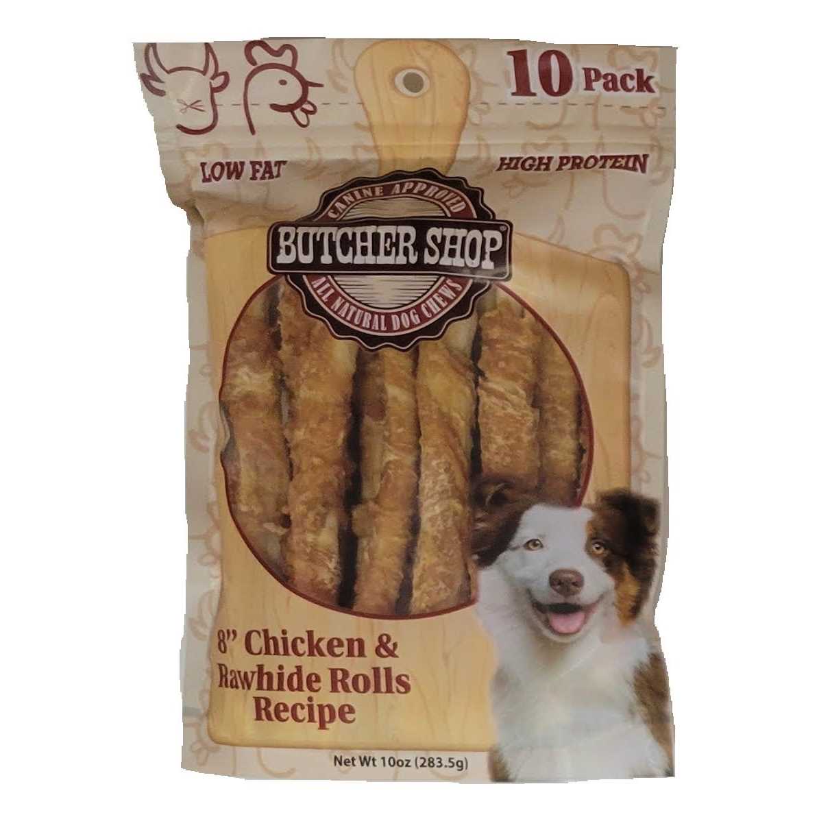 Butcher Shop Chicken Rawhide Rolls - Pet Supplies online store