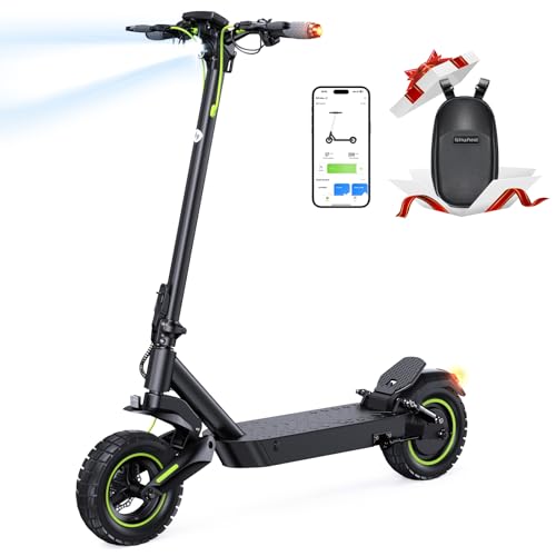 isinwheel Electric Scooter Adults, 38/32 Miles Range & 28/21 MPH Powered by 1000/800W Motor, 10