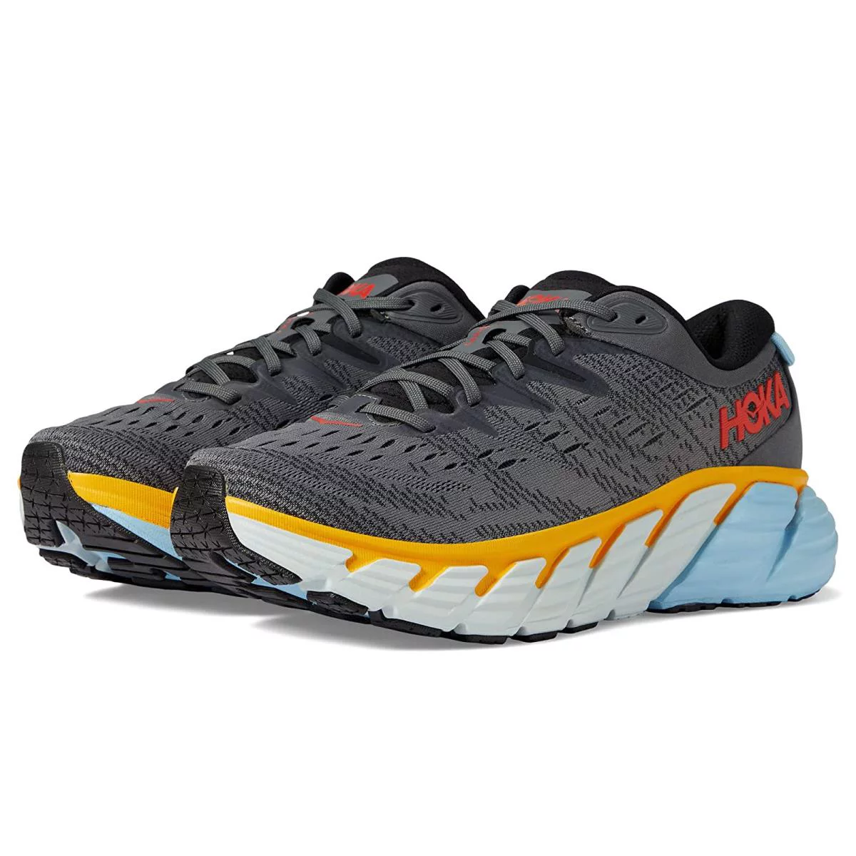 Hoka Gaviota 4 Men's Everyday Running Shoe - Castlerock / Anthracite - Size 9
