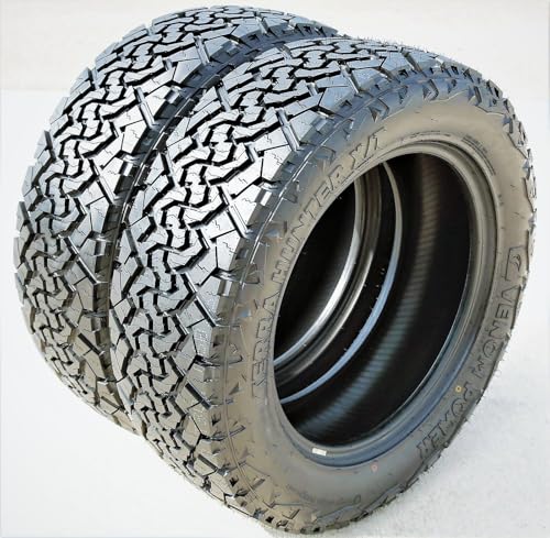 Venom Power Terra Hunter X/T XT All-Terrain Mud Light Truck Radial Tire-37X13.50R20LT 37X13.50X20 37X13.50-20 127Q Load Range E LRE 10-Ply BSW Black Side Wall