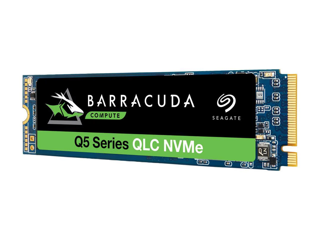 Seagate BarraCuda Q5 M.2 2280 1TB PCIe Gen3 x4 NVMe 1.3 3D QLC Internal Solid State Drive (SSD) ZP1000CV3A001