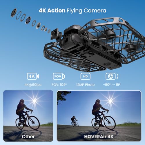 X1 PROMAX 8K Action Flying Camera, Foldable Drone with Camera with 42 KM/H Follow Speed, 10+ Fully Automatic Flight Modes, Fly Anywhere with OmniTerrain, SmoothCapture 2.0(Cycling Combo)