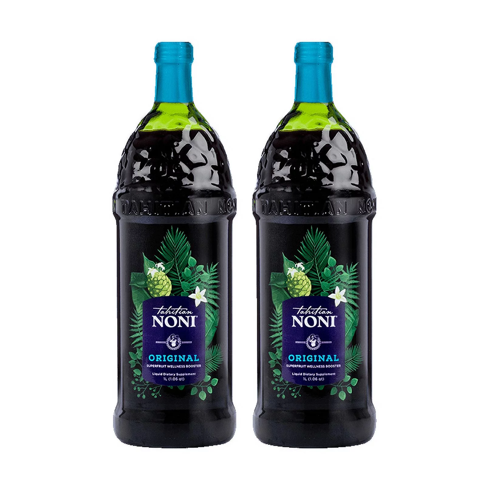 The Original Authentic TAHITIAN NONI® Juice by Morinda 2PK Case (Two 1 Liter Bottles per Case) - 34 fl oz per bottle