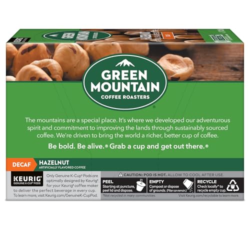 Green Mountain Coffee Roasters Hazelnut Coffee, Keurig Single-Serve K-Cup pods, Light Roast, 96 Count