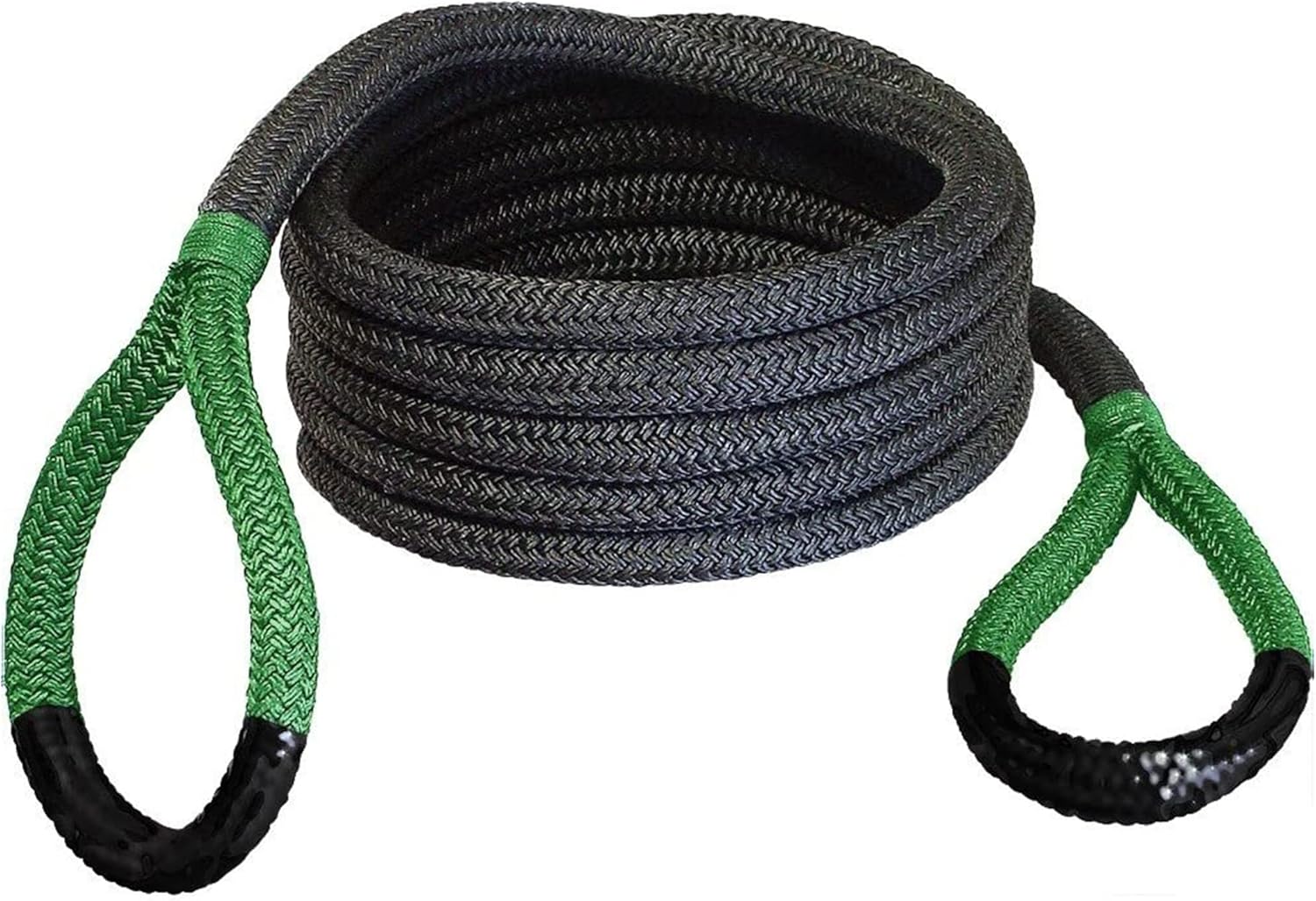 Bubba Rope Sidewinder Xtreme Model 176653YL Off-Road Power Stretch Kinetic Kit 5/8 x 20 ft. Recovery Rope with Breaking Strength of 14000 Lb. in Yellow / Black Color