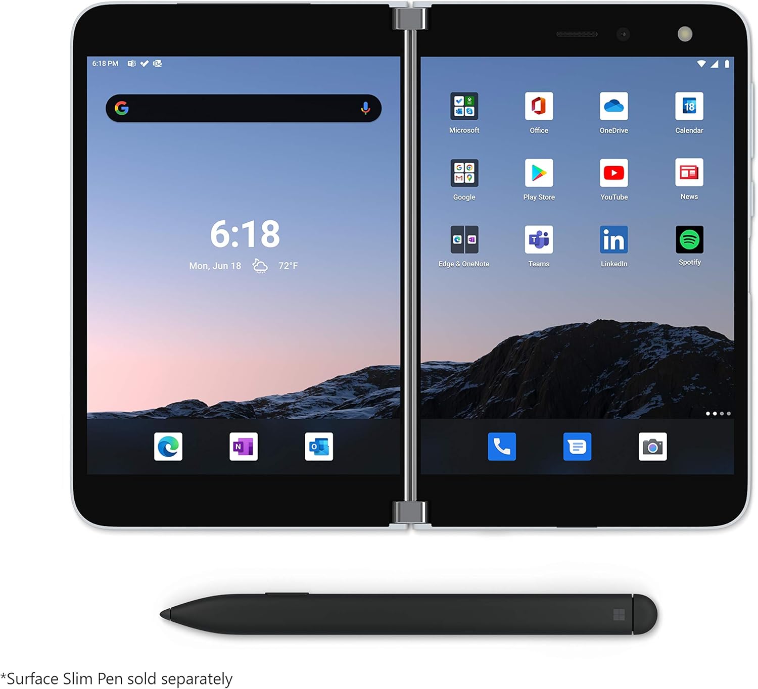 Microsoft Surface Duo 128GB (Unlocked) - Glacier