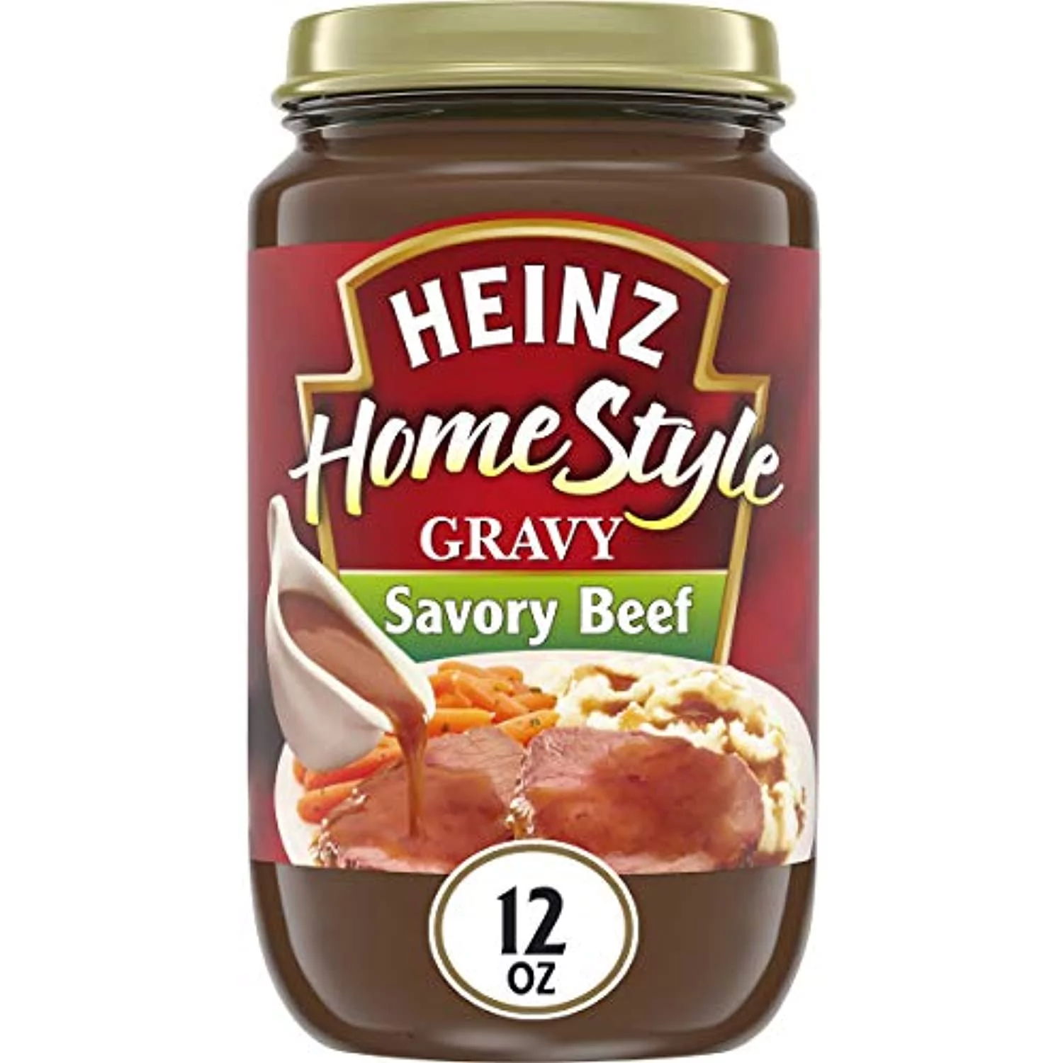 Heinz Homestyle Savory Beef Gravy (12 Oz Jars, Pack Of 12)