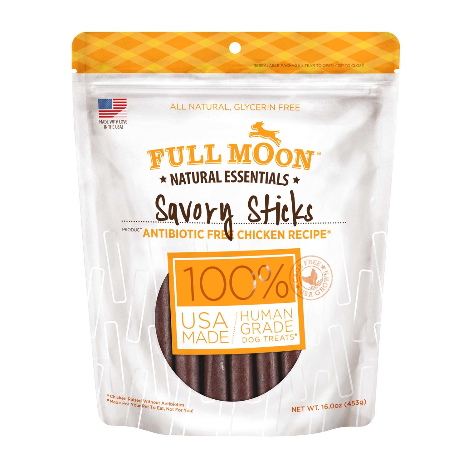 Full Moon Chicken Recipe Savory Sticks Dog Treats - Pet Supplies online store