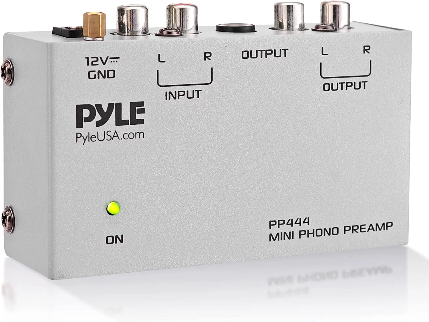 Phono Turntable Preamp - Mini Electronic Audio Stereo Phonograph Preamplifier with RCA Input, RCA Output & Low