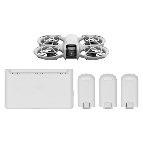 DJI Neo, Mini Drone with 4K UHD Camera for Adults, 135g Self Flying Drone that Follows You, Palm Takeoff, Subject Tracking, QuickShots, Stabilized Video, Built-In Propeller Guard (Controller-Free)