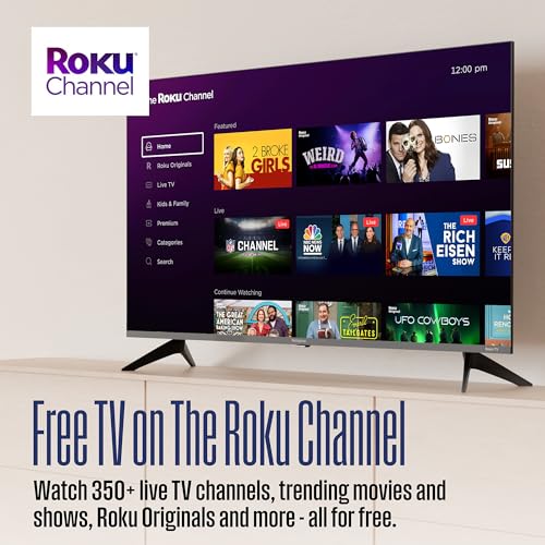 Westinghouse Roku TV - 43 Inch Smart TV, 4K UHD QLED Television w/HDR 10+, Dolby Vision, Wi-Fi & Mobile App Connectivity, Flat Screen Compatible w/Apple HomeKit, Alexa, & Google Assistant