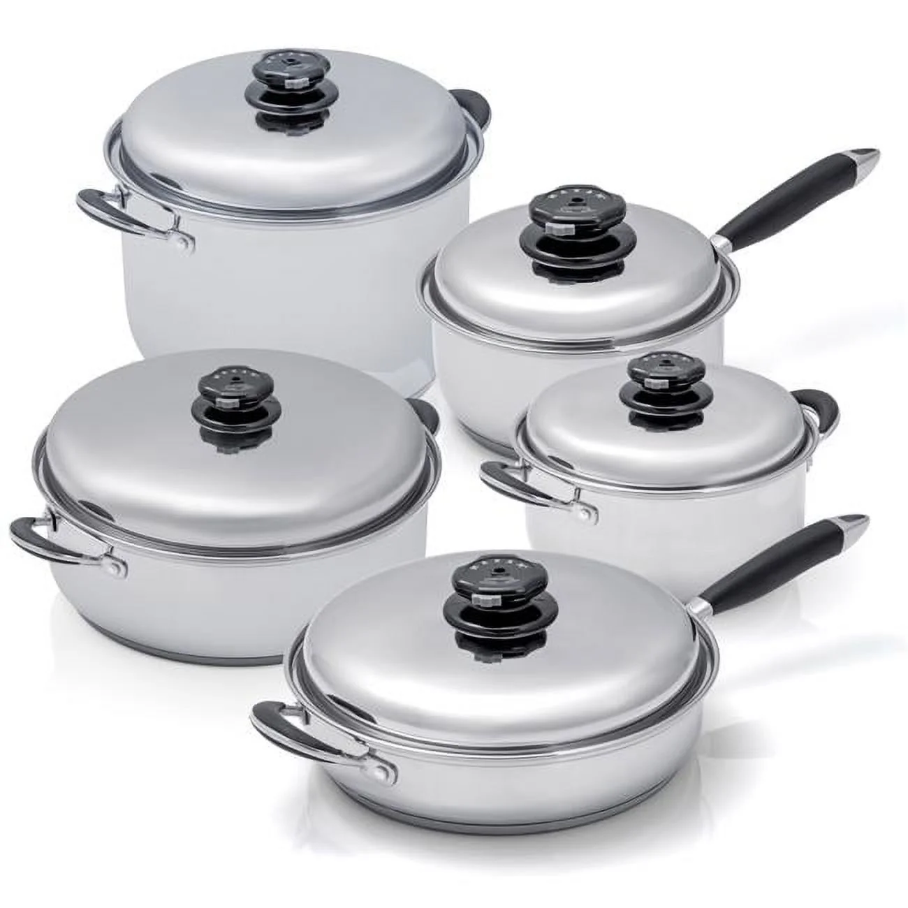 Maxam KTMX10FH Waterless Cookware Set - 10 Piece