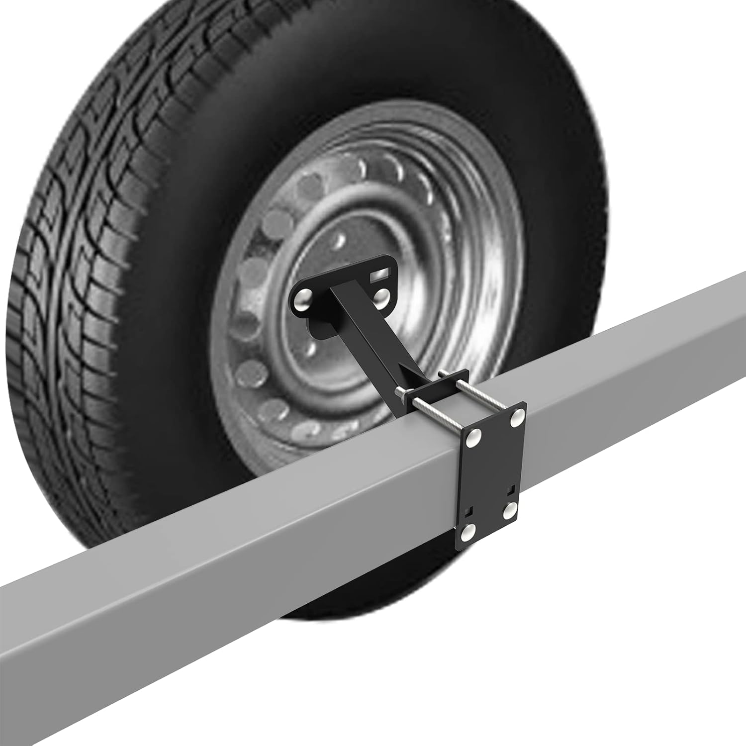 Spare Tire Carrier- Trailer Spare tire Mount, Fits Most 4 & 5 Lugs Wheels, Hold 4″,4.25