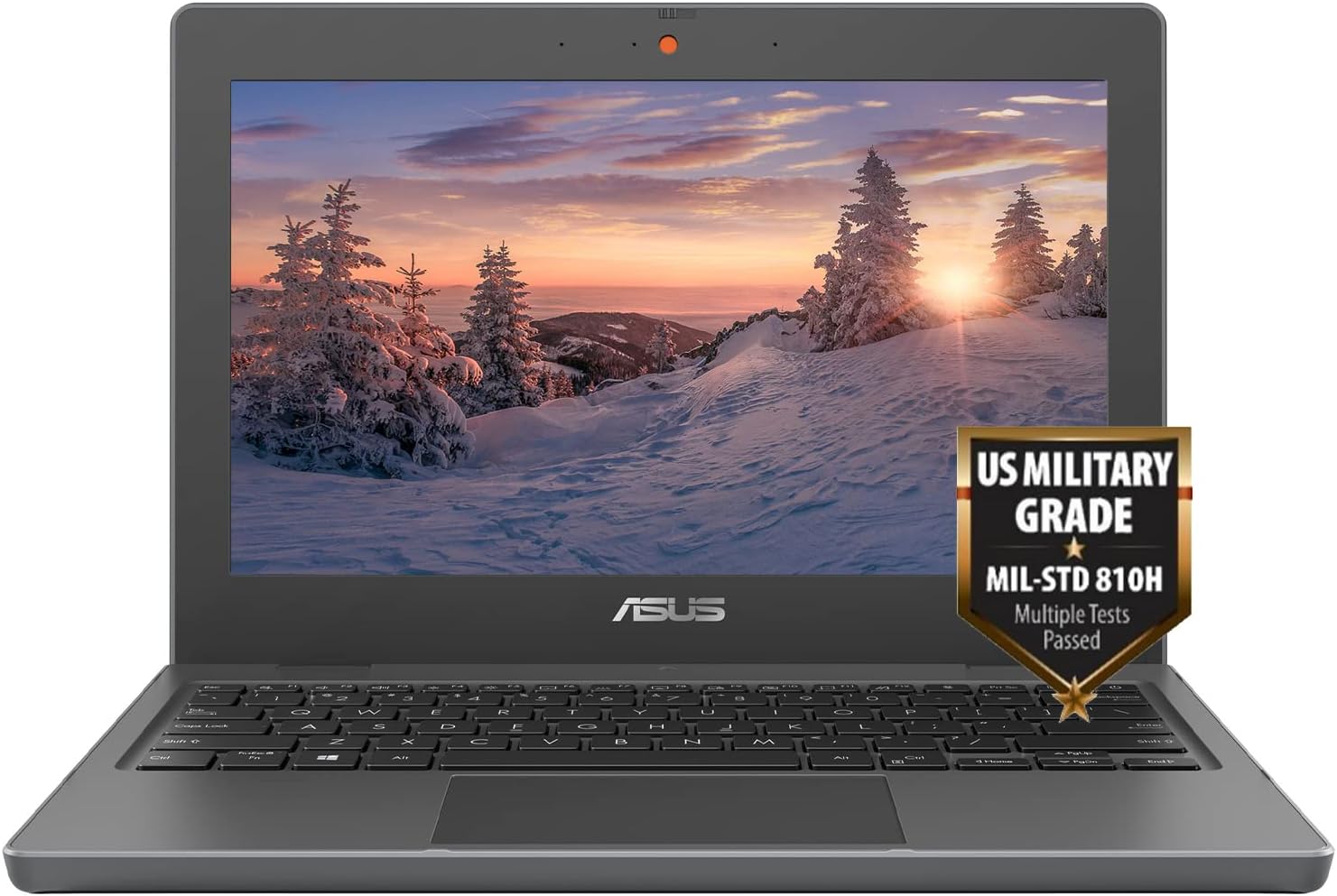 Asus Student Laptop, 12 inch IPS Anti-Glare Eye-Care HD Display, Intel Celeron N4500, Military-Grade Durability, Wi-Fi 6, Windows 10 Pro (4GB RAM | 256GB SSD), (BR1100CKA-XS04) (Renewed)