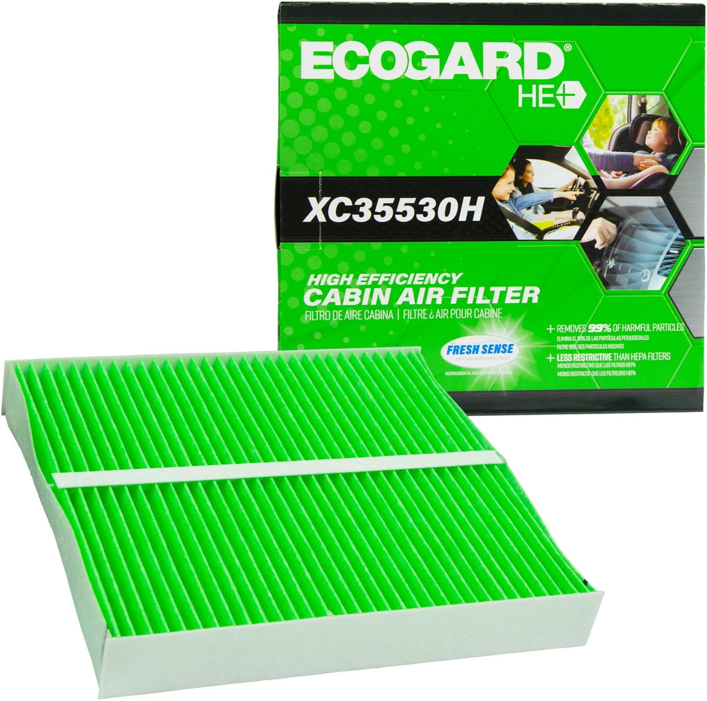ECOGARD XC35530H High Efficiency Premium Cabin Air Filter + Baking Soda Fits Nissan Altima, Sentra, Murano, Maxima | Infinity G35, FX35, FX45, M45 | Mitsubishi Outlander, Lancer, Outlander Sport