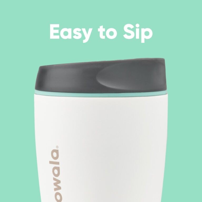 Owala SmoothSip Insulated Stainless Steel Coffee Tumbler, Reusable Iced Coffee Cup, Hot Coffee Travel Mug, BPA Free, 20 oz, Navy (Telescope Tales)