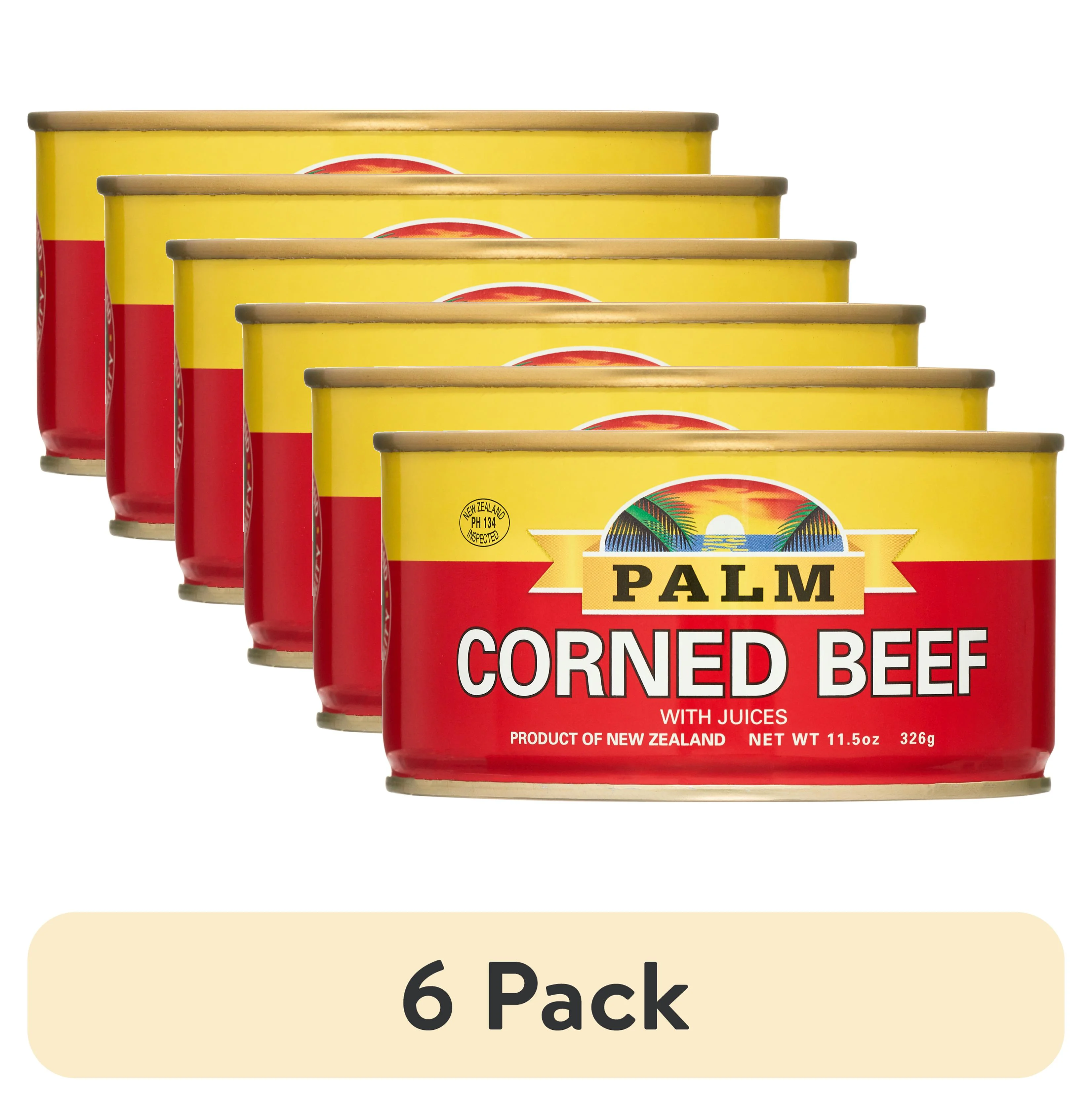 (6 pack) PALM Corned Beef, 11.5 oz Can