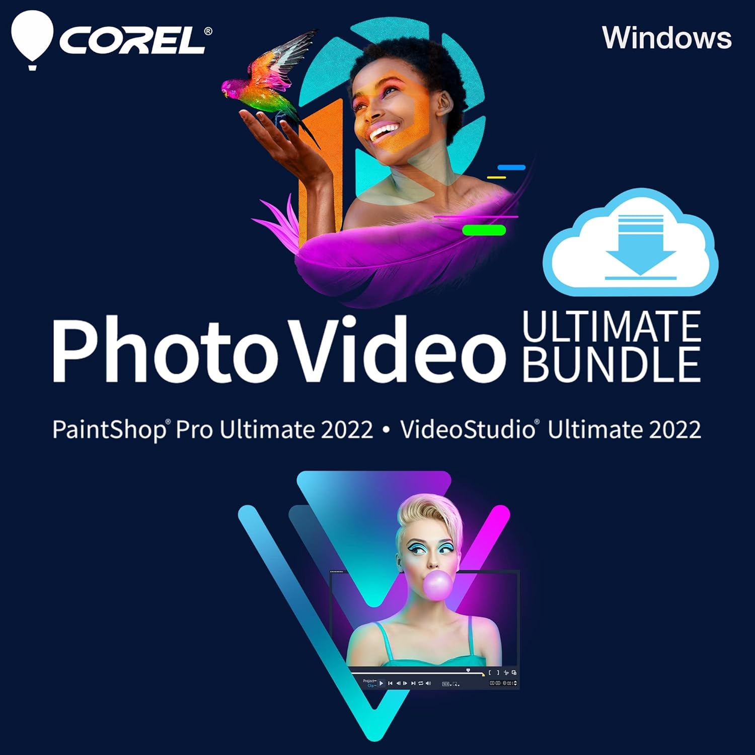 Corel Photo Video Ultimate Bundle 2022 | PaintShop Pro + VideoStudio | Powerful Photo and Video Editing Software [PC Download]