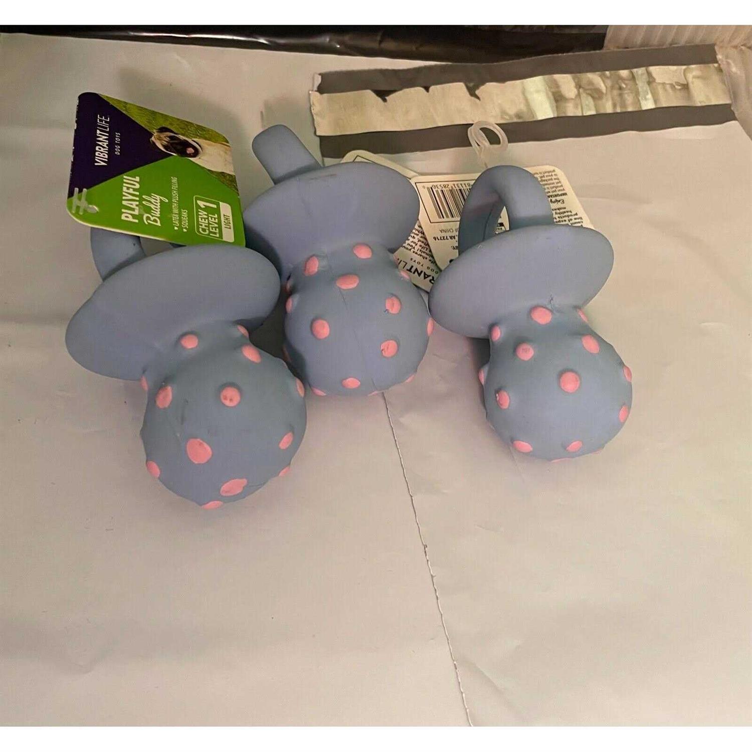 Vibrant Life Chew Level 1 Latex With Plush Filling Playful Buddy Pacifer Dog Toy - Pet Supplies online store