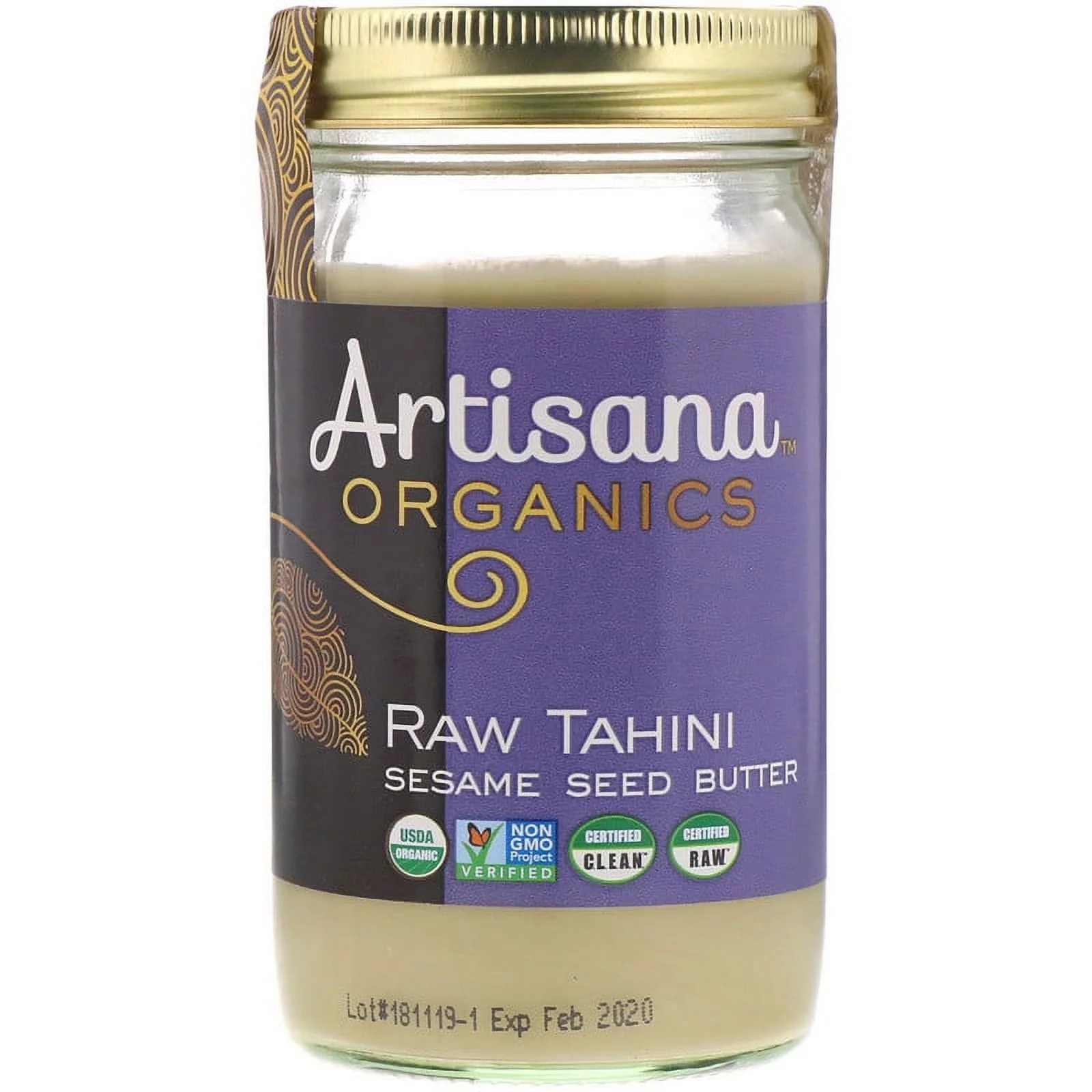 Artisana, Organic Raw Tahini, Sesame Seed Butter, 14 oz Pack of 2