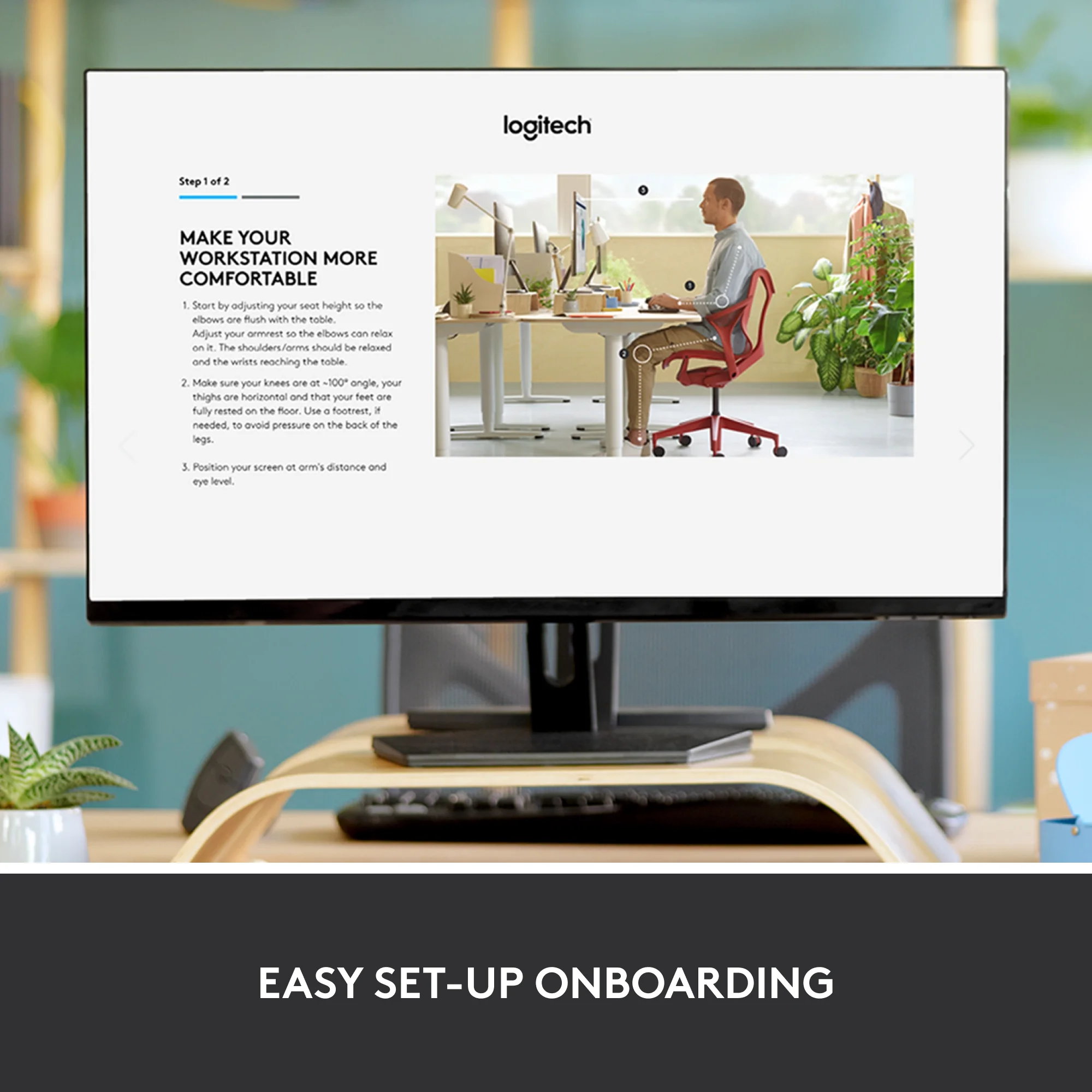 Logitech ERGO Series K860 Wireless Ergonomic Keyboard - Split Keyboard, Wrist Rest, Natural Typing, Stain-Resistant Fabric, Bluetooth and USB Connectivity, Compatible with Windows/Mac - Graphite