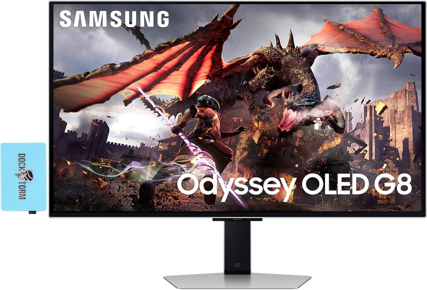 SAMSUNG Odyssey OLED G8 G80SD Monitor LS32DG802SNXZA Bundle with Docztorm Dock, 32