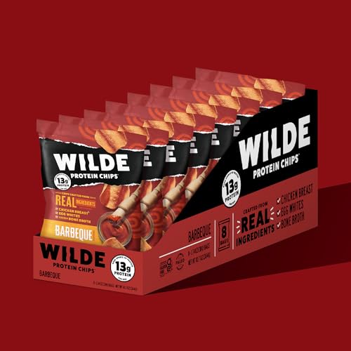 Wilde Protein Chips, Sweet and Savory Flavors Variety Pack (1.34 oz Bags, Pack of 12) - Crafted From Real Ingredients: Protein Snacks, Keto Chips, Gluten and Grain Free…