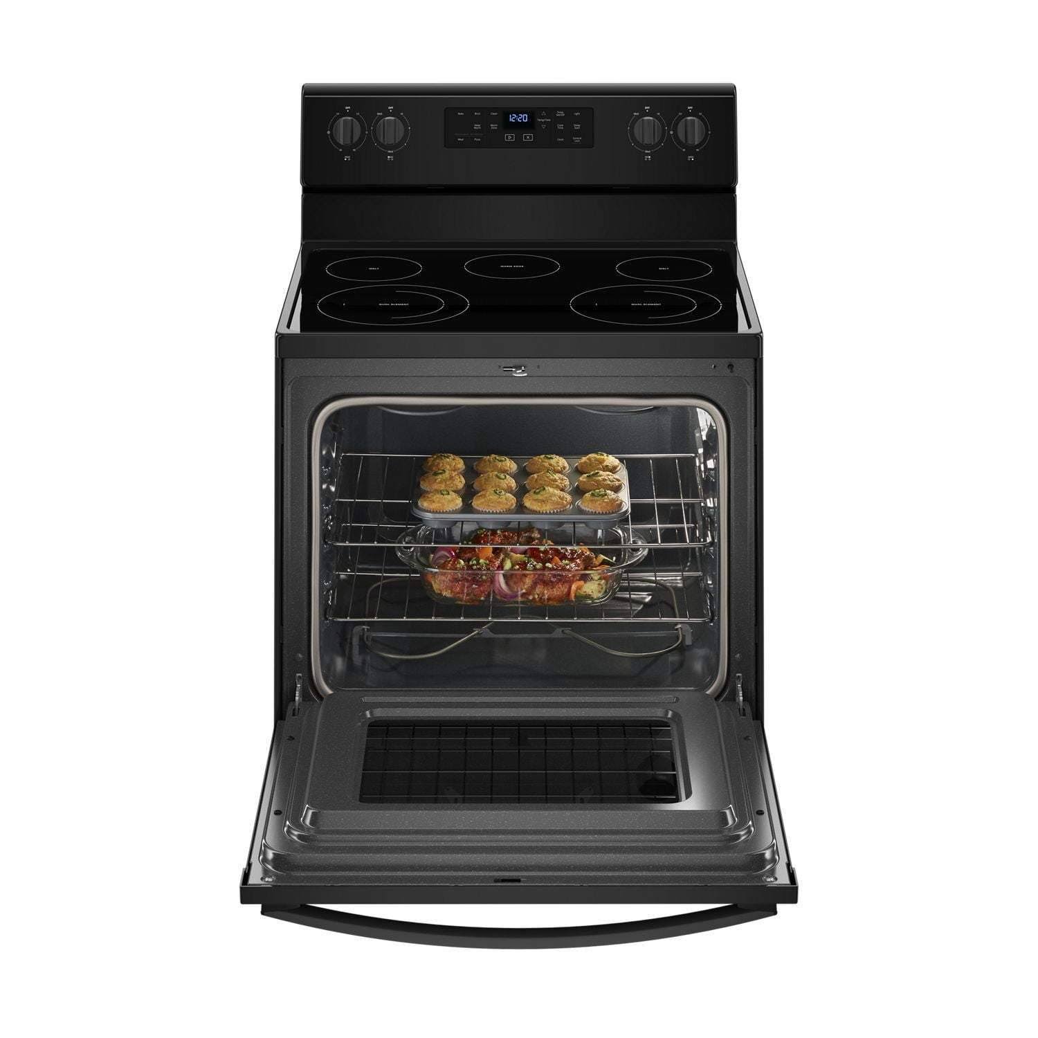 Whirlpool WFE525S0HB Electric Range - Freestanding - 5.3 cu ft - Black