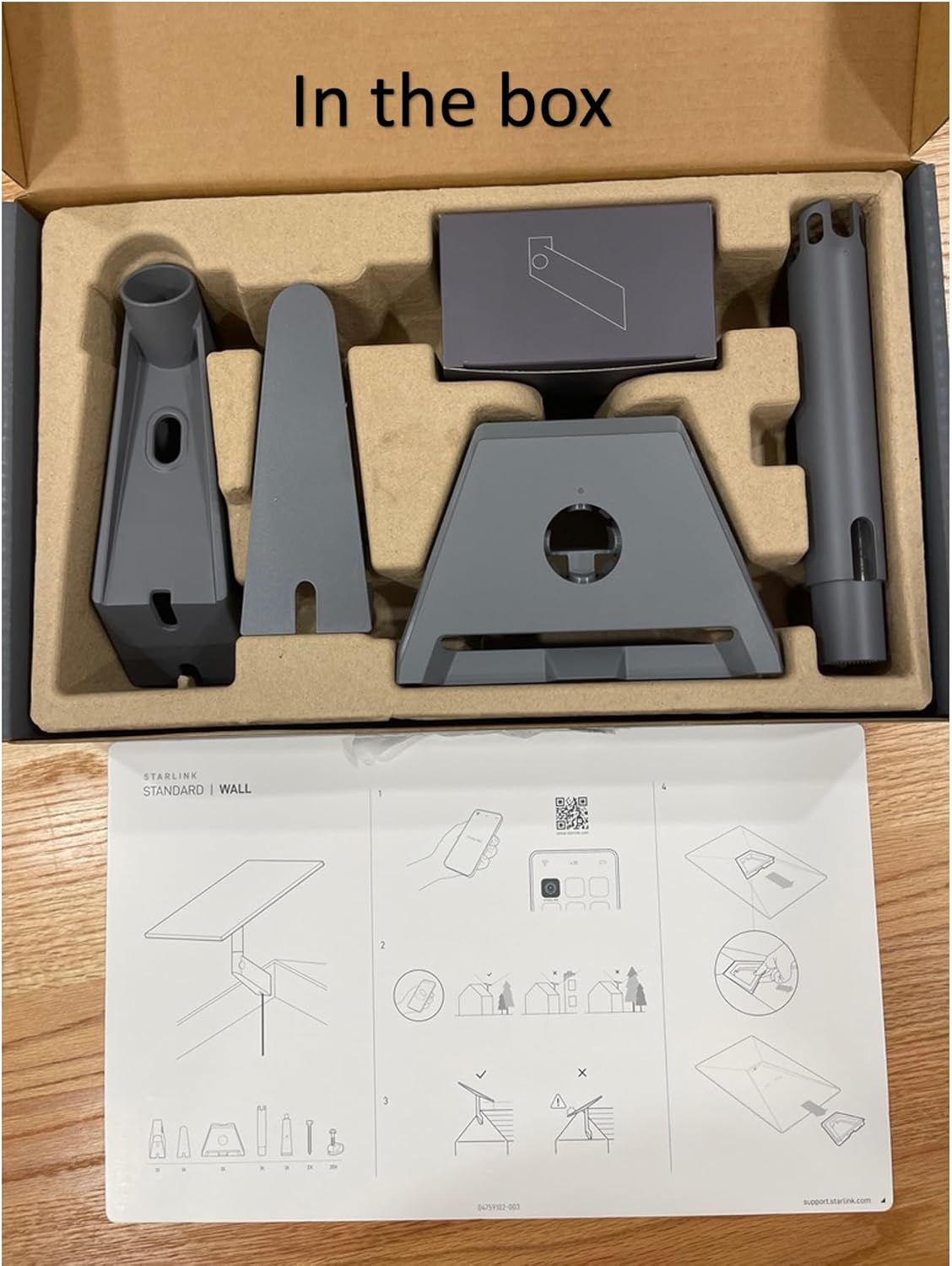 Starlink Mount - Starlink Gen 3 Wall Mount [OEM], Accessories Compatible with Starlink Standard V3 Models for Roof - Durable Mounting Kit - Includes Wall Mount & Essential Tools