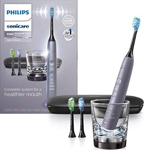 Philips Sonicare DiamondClean Smart Electric, Rechargeable Toothbrush for Complete Oral Care – 9300 Series, White, HX9903/05
