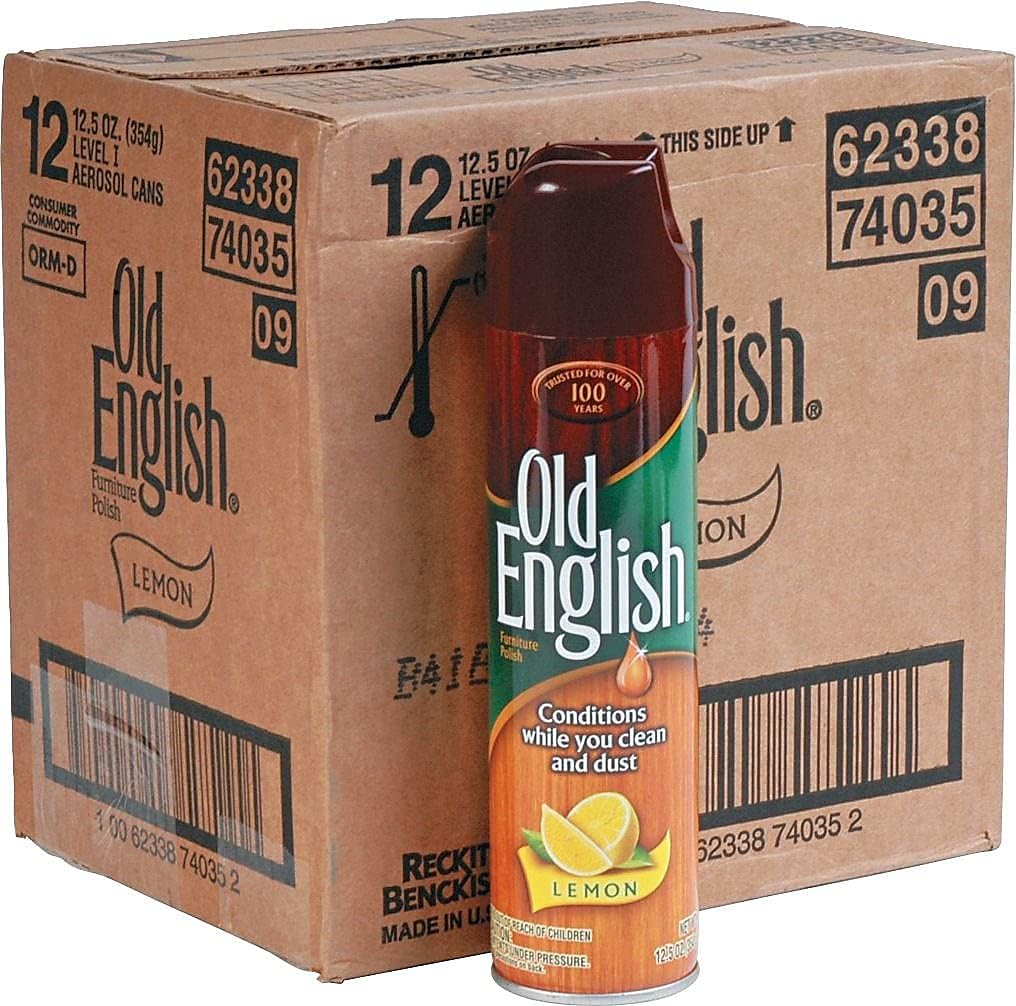 Old English 74035CT Old English Furniture Polish, 12.5oz., 12/CT, Lemon Scent