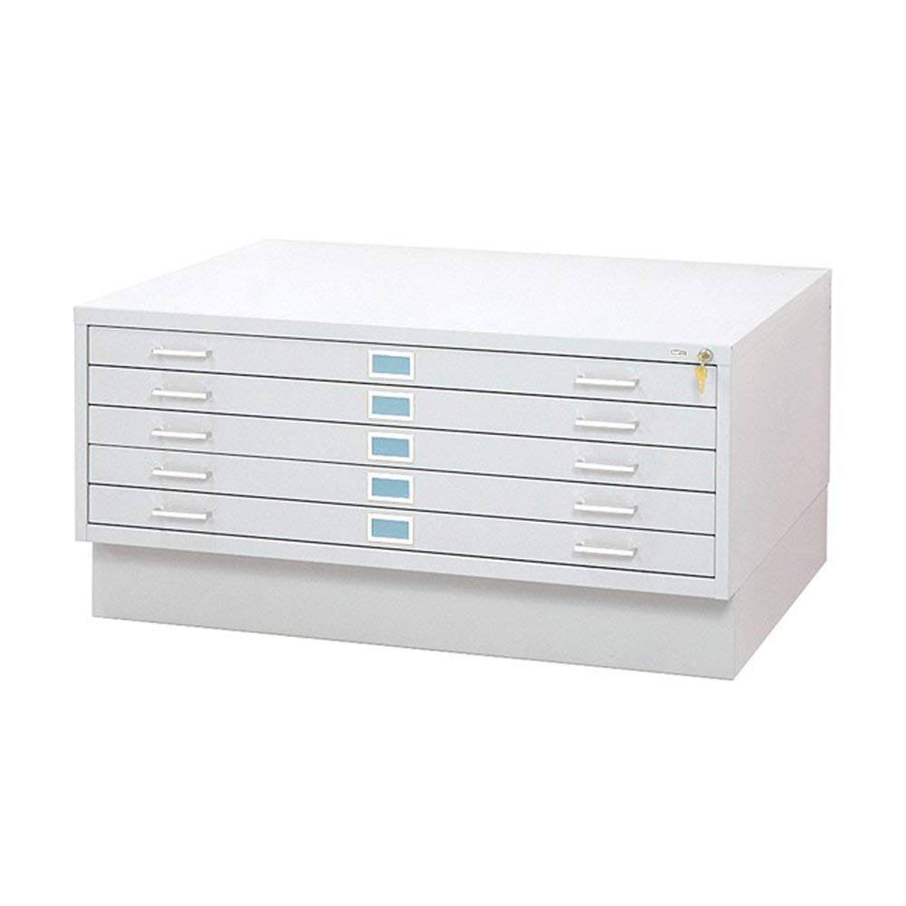 Safco Products 4997whr Flat File Closed Base for 5-Drawer 4996whr Flat File, Sold Separately, White