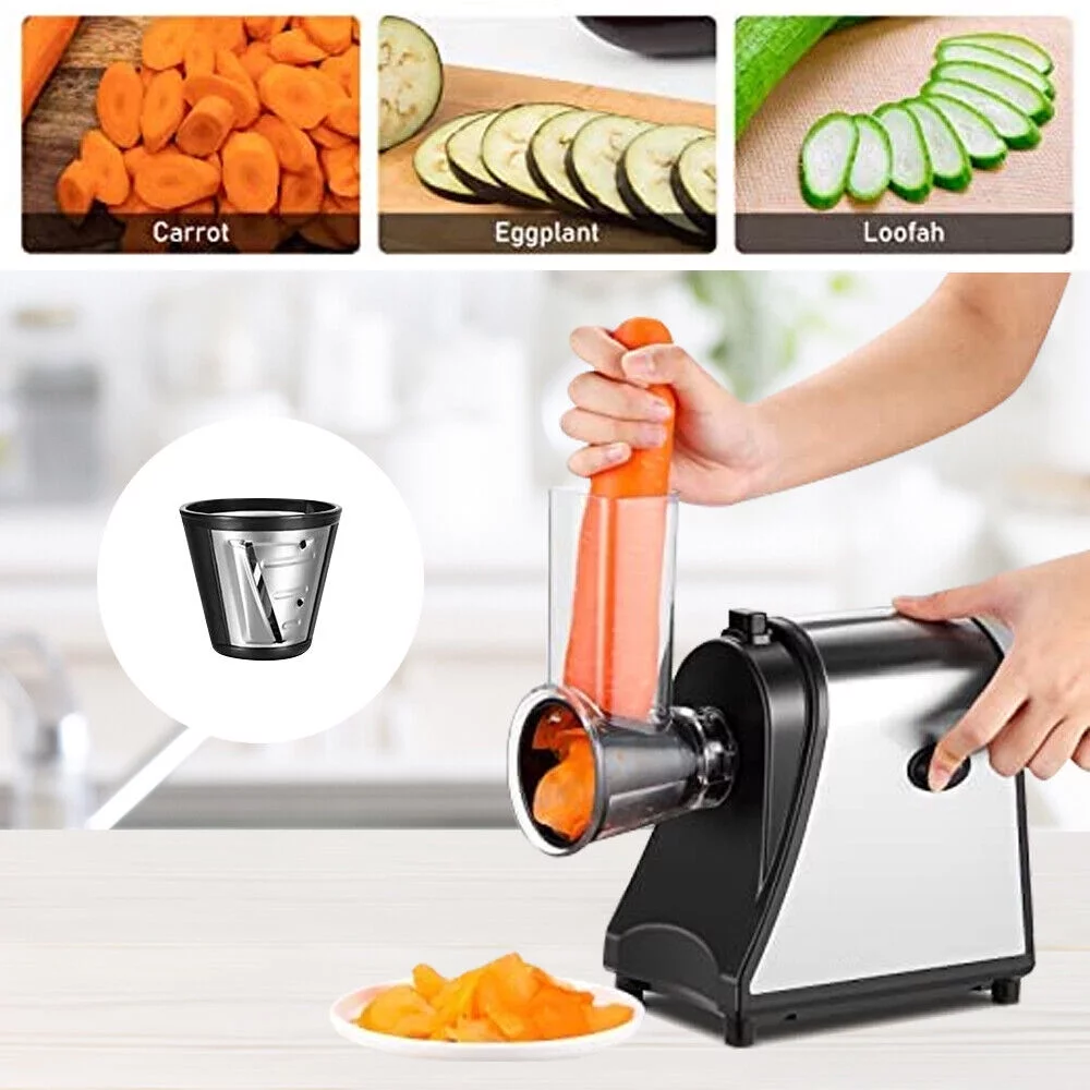 Jahy2Tech  Electric Cheese Grater, Salad Maker Electric Slicer Shredder, Graters, Chopper