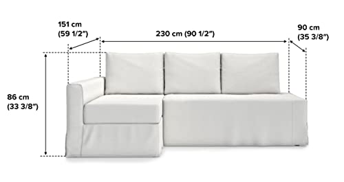 Easy Fit Friheten Couch Cover Replacement for IKEA Friheten Sofa Cover, Friheten Sleeper sofa cover, Friheten Slipcove, Friheten Cover Only!（Navy Blue, Left Chaise）