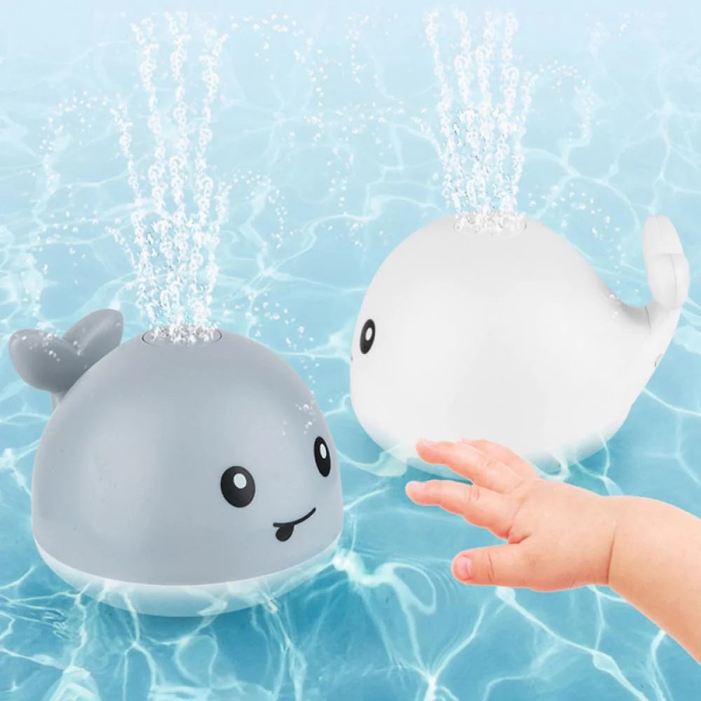Baby Bath Toys, Baby Toys Whale, LED Bath Toys, Sprinkler Bathtub Toys for Toddlers Infant Kids Boys Girls, Spray Water Bath Toy, Pool Bathroom Baby Toy