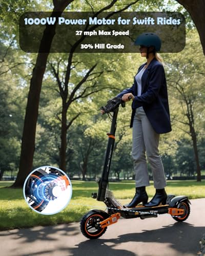 Ruitoo® Electric Scooter, 1000W/1600W/5600W Motor, Off Road Electric Scrooter Adults, 27/32/34/47Mph Top Speed, 28/35/44/50/53 Miles Max Range, Foldable E-Scooter Support Return