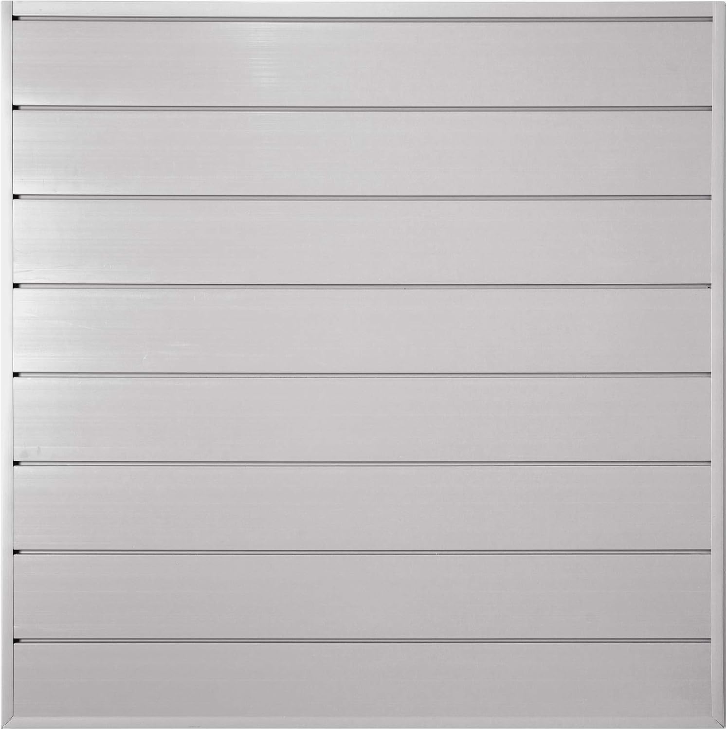 Crownwall PVC Slat Wall Panels Garage Wall Organizer Storage System | Heavy Duty Organization and Easy Installation | 6 Inch - 8ft by 4ft (32 sqft) Section, Graphite