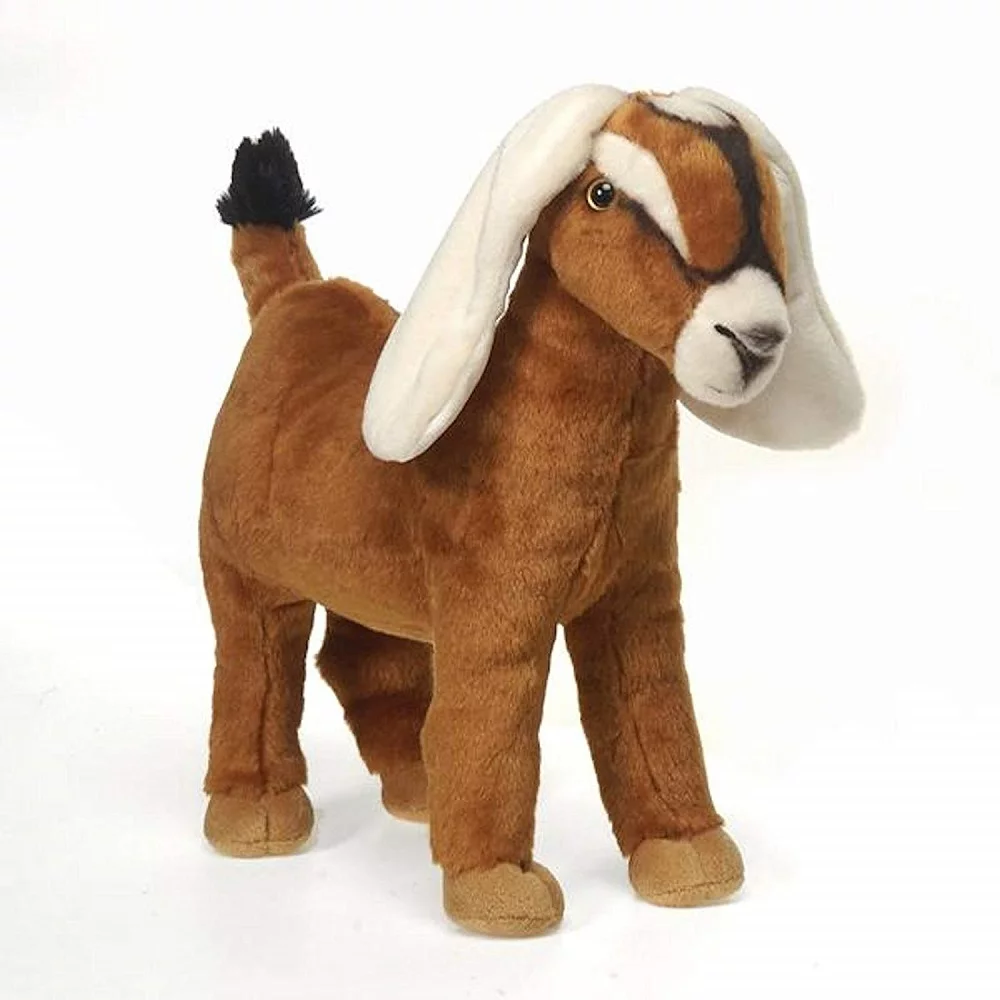 Fiesta Toys Nubian Goat 12'' Inches My Farm Sheep Stuffed Lamb Plush Animal Pet