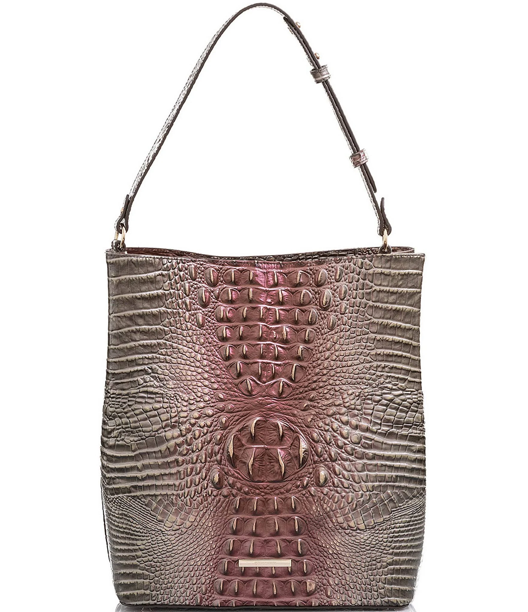 Brahmin Melbourne Collection Large Amelia Bucket Bag - Garnet