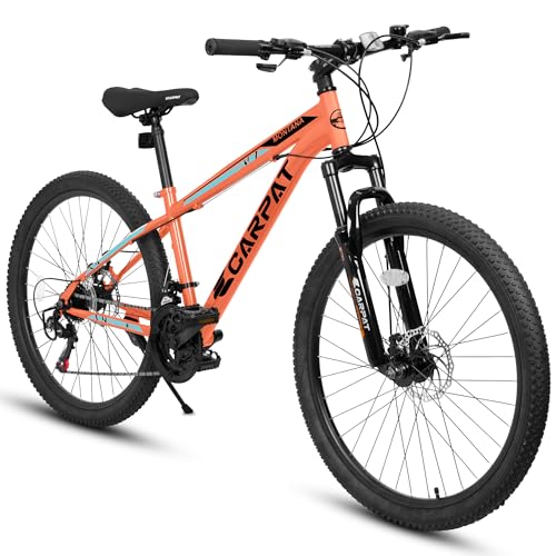 Mountain Bike for Men Women Adult, 26 Inch Outdoor Cycling Bike, 21-Speed Trail Commuter City MTB Bicycle, Carbon Steel, Full Suspension