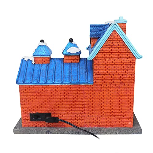 Christmas Village Sledding Down Hill - Lighted Musical Snow Village with 8 Animated Kids Going Down The Mountain