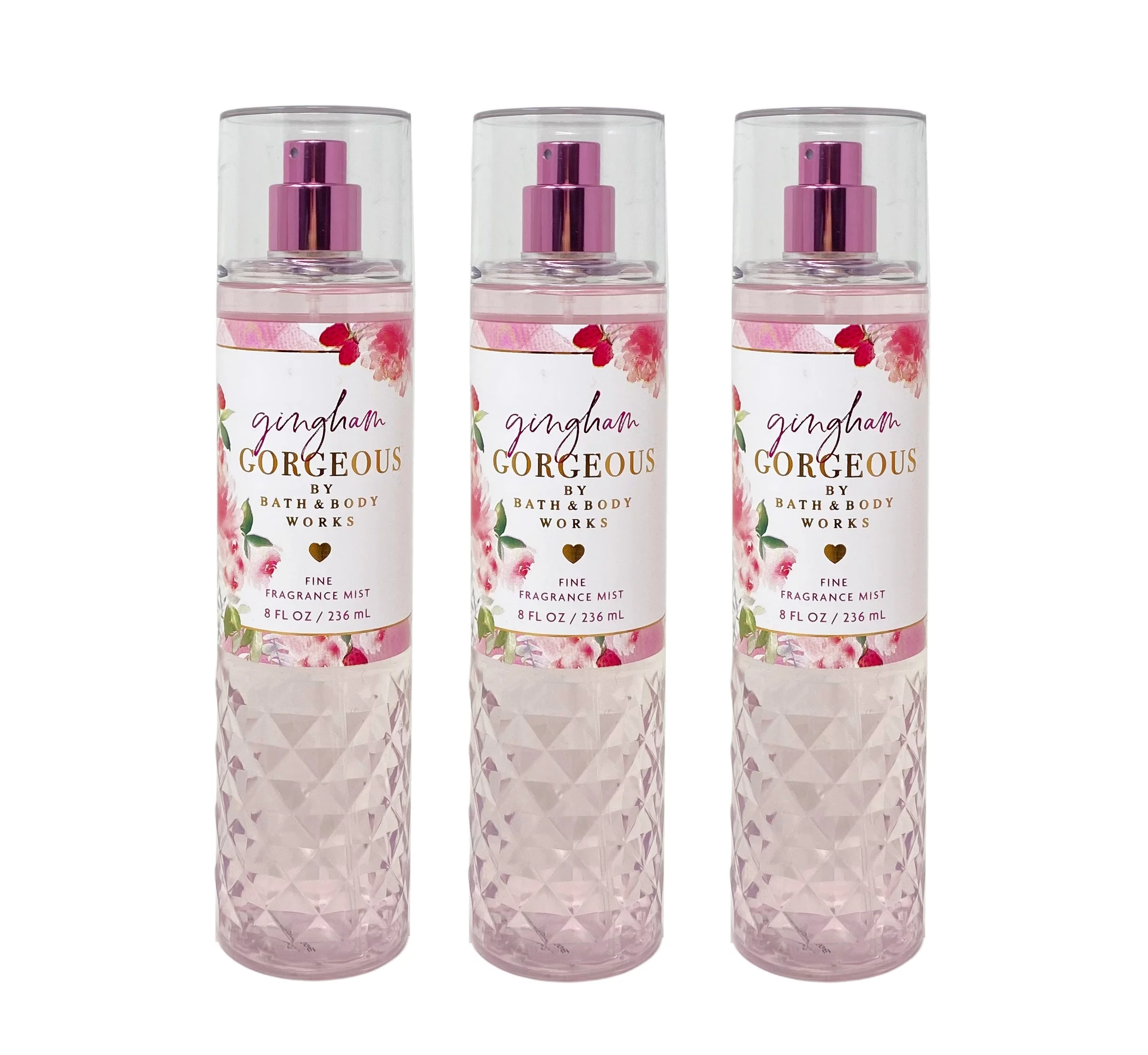 Bath and Body Works Gingham Gorgeous 3 Pack Fine Fragrance Mist Gift Set - Full Size