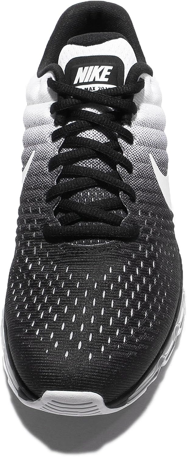 NIKE Men's Air Max 2017, Black/White, 7.5 M US