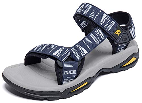 CAMEL CROWN Mens Waterproof Hiking Sandals with Arch Support Open Toe Summer Outdoor Beach Water Comfortable Sport Sandals