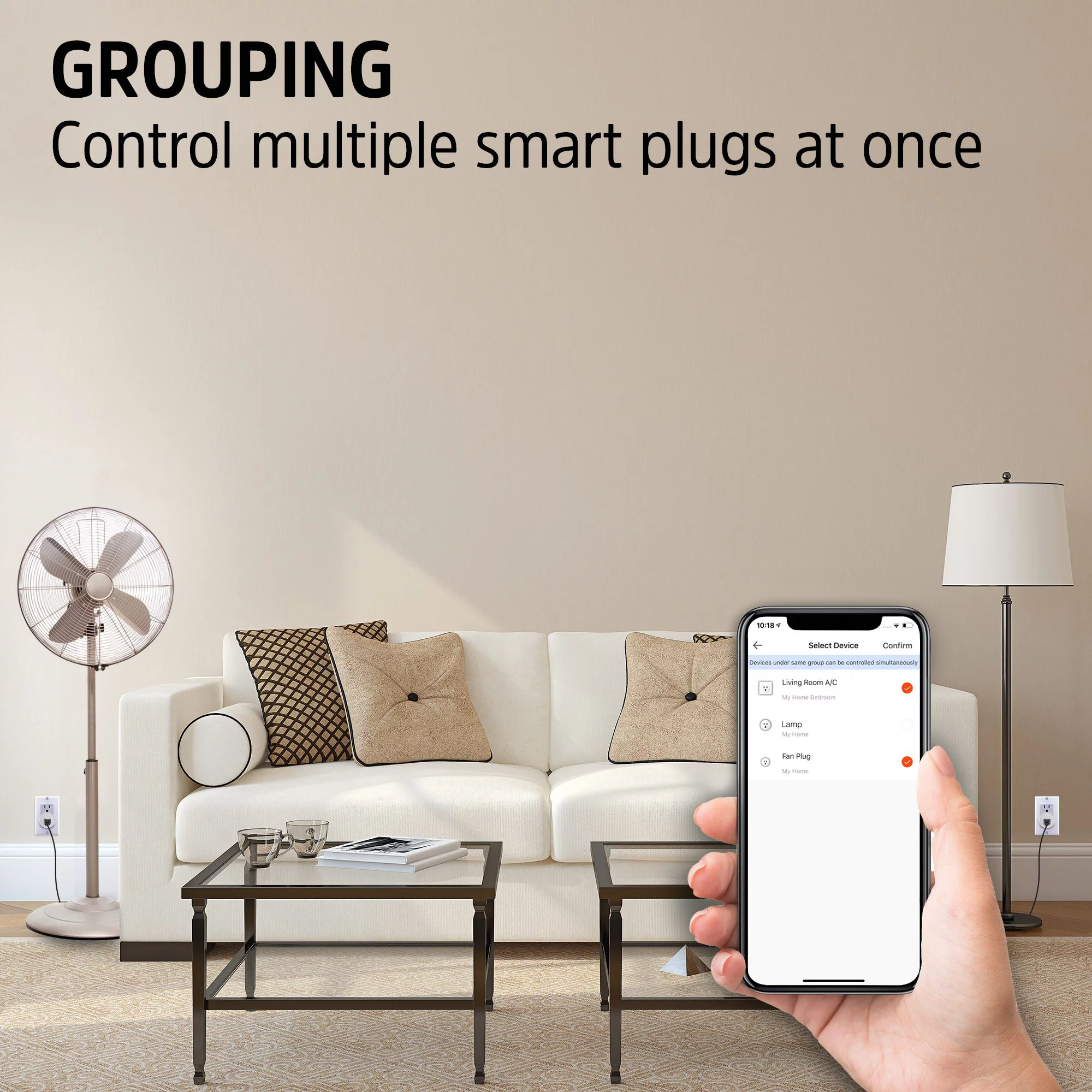 Xtreme Connected Home 4 Pack Smart Wifi Plug 10amp - Voice Control, Schedules, Remote Control, No Hub Required