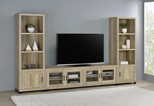 Coaster Sachin 3-Piece Entertainment Center, Antique Pine