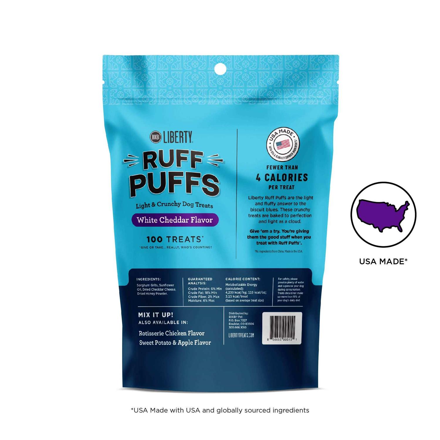 Liberty Ruff Puffs Flavor Dog Treats - Pet Supplies online store